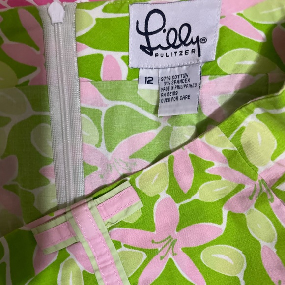 Lilly Pulitzer pink and green skort  size 12 - Picture 4 of 4